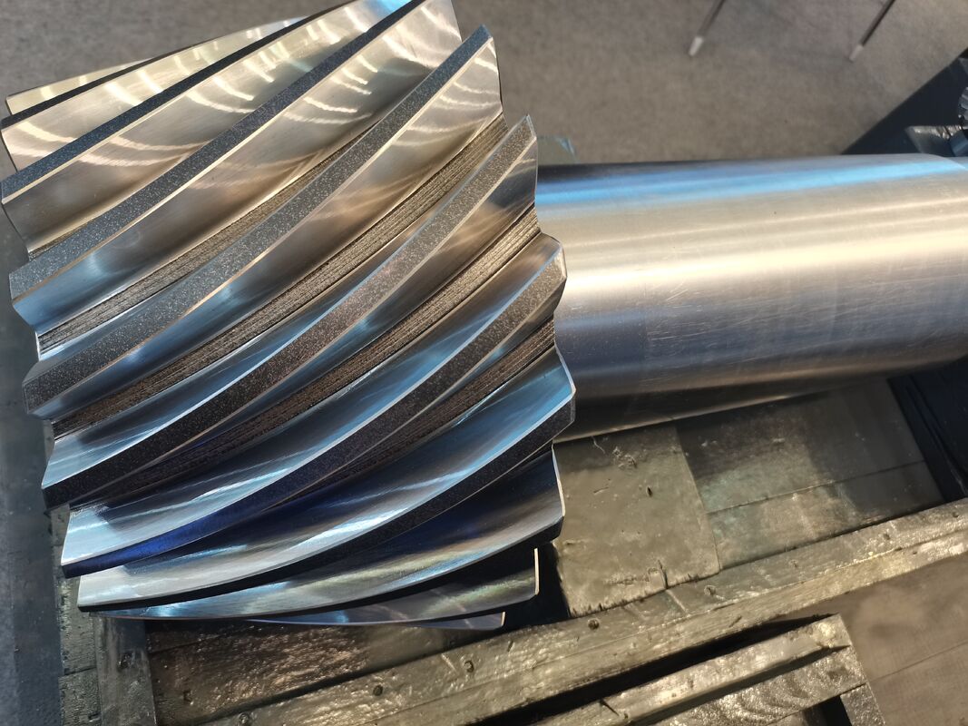 เฟืองเฉียงเกลียว Ruida ความแม่นยำสูง ปรับแต่งได้ สำหรับเครื่องบด พร้อมเส้นผ่านศูนย์กลางขนาดใหญ่ (50 มม. - 2300 มม.)